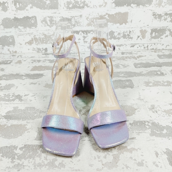 New Bp Parker 6 Ankle Strap Square Open Toe Heeled Sandals H875 - Picture 3 of 14